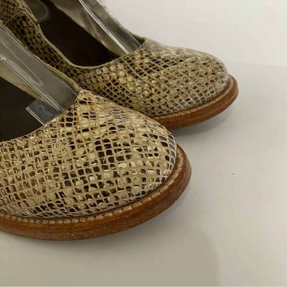 Womens FreeBird Steven Randi Leather Python Strappy Block Heel 8 Boho Western - Picture 10 of 11